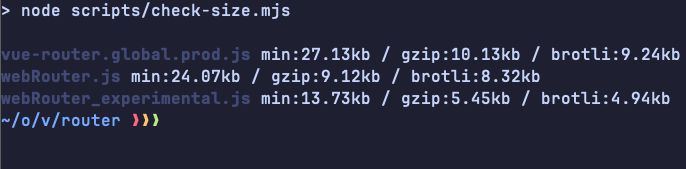 posva's tweet image. Vue Router was already light, but the upcoming custom resolver is on another level
That&apos;s 40% size reduction 🤯