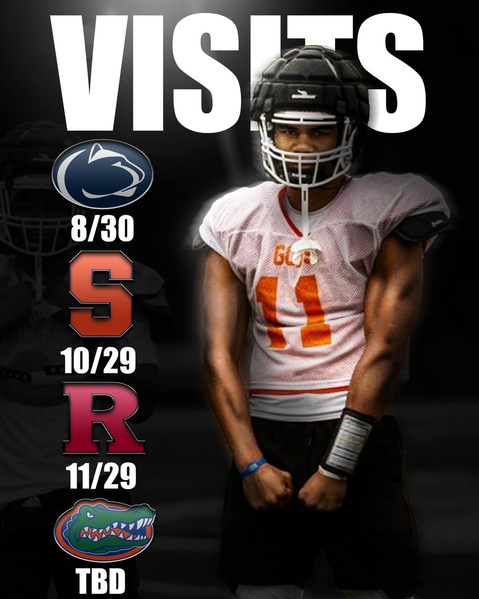 Mekai Brown (@mekai_brown) on Twitter photo Game day visits so far‼️ <a href="/PennStateFball/">Penn State Football</a> <a href="/CuseFootball/">Syracuse Football</a> <a href="/RFootball/">Rutgers Football 🪓</a> <a href="/GatorsFB/">Florida Gators Football</a> Game day visits so far‼️ <a href="/PennStateFball/">Penn State Football</a> <a href="/CuseFootball/">Syracuse Football</a> <a href="/RFootball/">Rutgers Football 🪓</a> <a href="/GatorsFB/">Florida Gators Football</a>