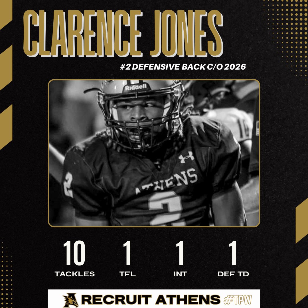 Have a game Mr. Jones!!

#RecruitAthens | #GoldStandard | #TPW 🦅