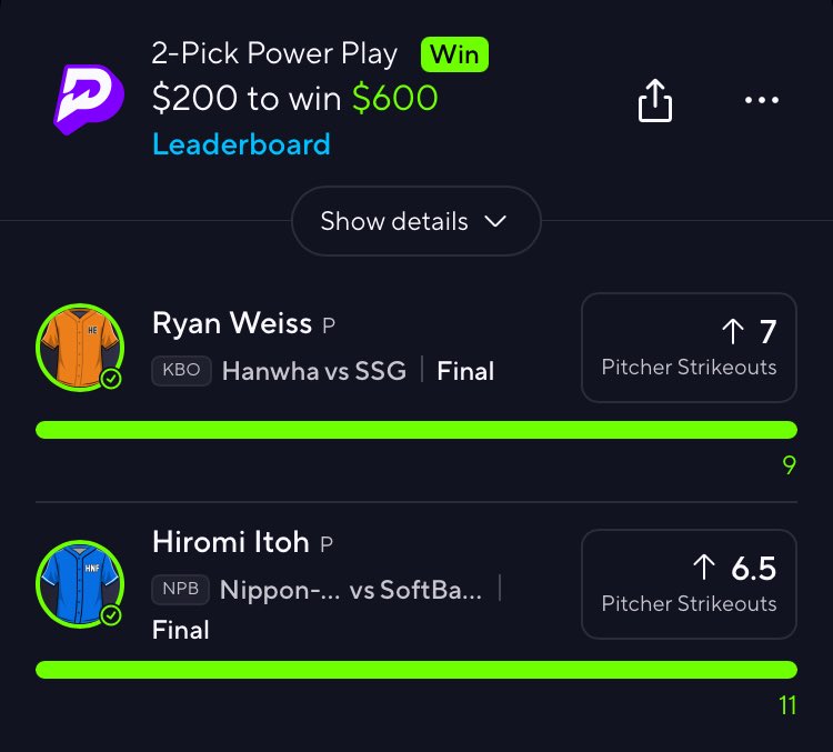 Yay we got us one 💁🏼‍♀️.

#girlbettor #prizepicks