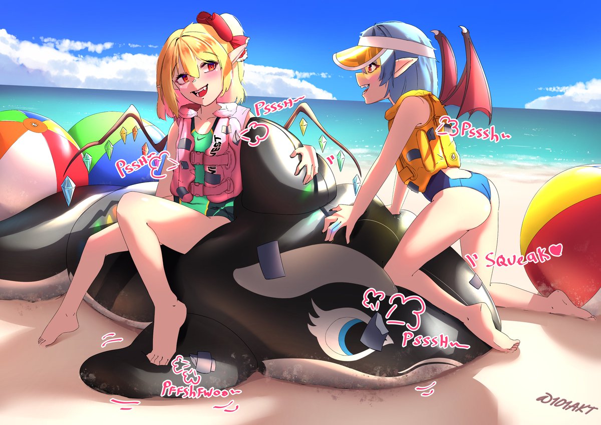 101AKT's tweet photo. Finished commission of Flandre and Remilia! for @w3D35lWxwNr47BC https://t.co/l1MJitnXwD