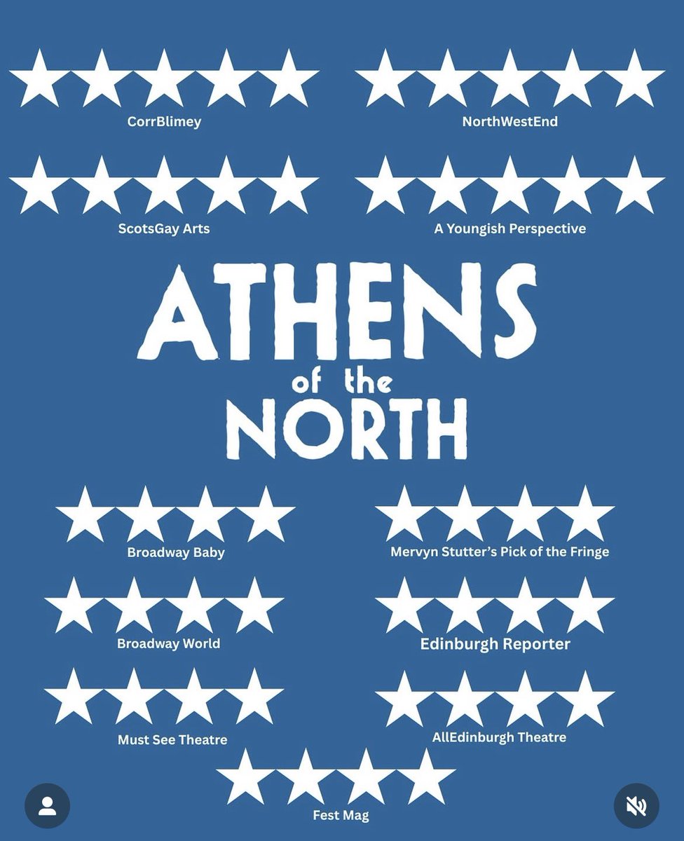 The very last dance tomorrow. The added performance of Athens of The North is tomorrow evening at 6:45pm at the Scottish Storytelling Centre. What a truly brilliant month it’s been with near constant sell-outs. Tomorrow is your very last chance #EdFringe #Edinburgh