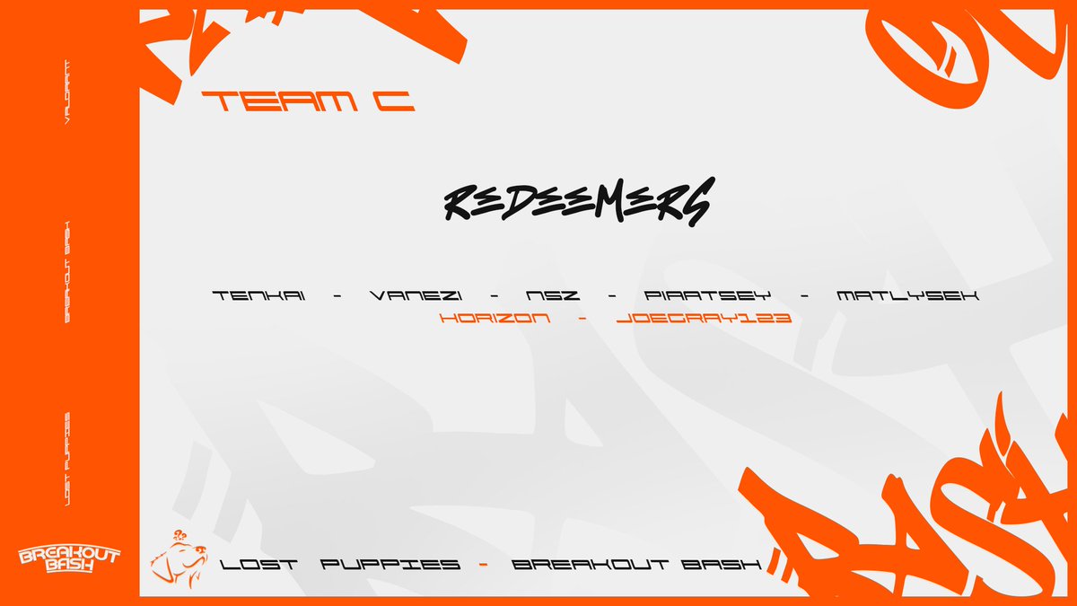 Reedeming their code straight to the cup? 💪

Presenting.. 'Redeemers'

🇮🇶🇸🇪 <a href="/Tenkaivl/">Tenkai</a> 
🇫🇮 <a href="/v4nezi/">vanezi</a> 
🇷🇴 <a href="/NszRege/">Nsz</a> 
🇹🇷 <a href="/piaatsey/">piya</a> 
🇨🇿 <a href="/matlyaim/">matlysek</a> 

🇬🇧 <a href="/hor1znfps/">Hor1zn</a> [HC]
🇬🇧 <a href="/Joegray1232/">Joegray123</a> [AC]