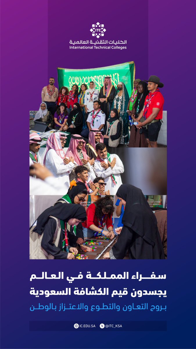 ITC_KSA's tweet image. في حضورهم العالمي.. شبابنا يصنعون الأثر بروح قيادية ومهارات تصنع الفرق.
