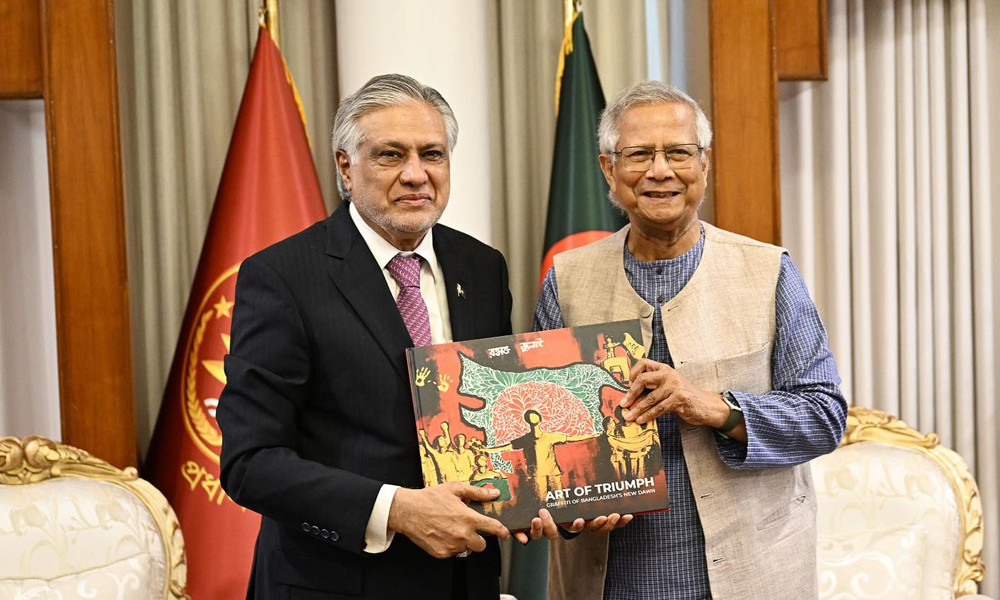 প্রধান উপদেষ্টার সঙ্গে পাকিস্তানের উপপ্রধানমন্ত্রীর সাক্ষাৎ
