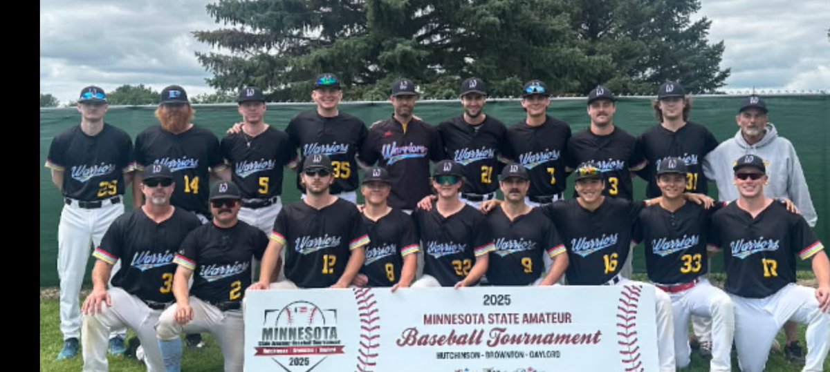 Warriors advance to face Air Freight Unlimited on Friday night August 29th at Walsh Field in Gaylord. - 7:30 p.m. 1st pitch.