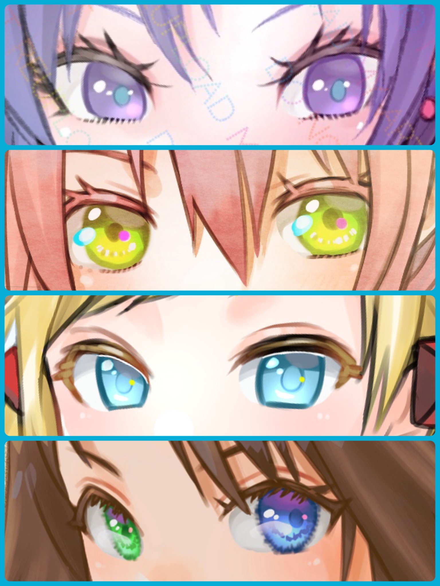 自分が描いた絵1 Japanese Illustrator Correctes Four Works in One Go