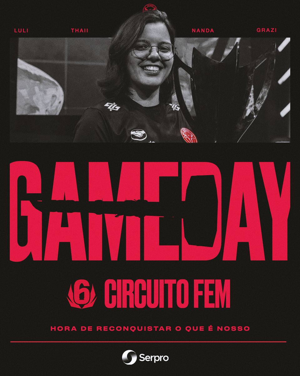 HOJE TEM A GRANDE FINAL DO CIRCUITO FEMININO 🔥

⏰ 12h30
📺 twitch.tv/rainbow6br

Vem com a gente torcer pras nossas meninas! #GoBulls🤘