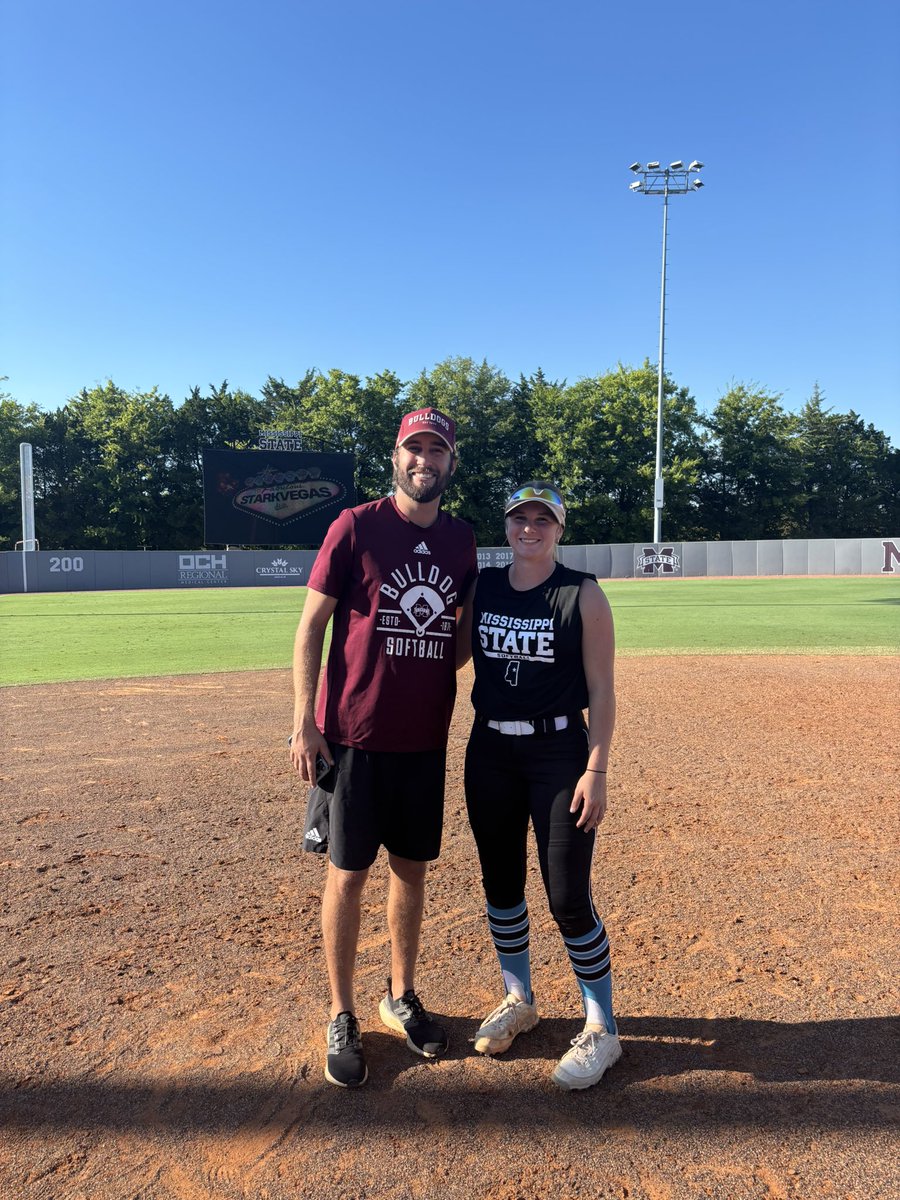 Thank you <a href="/HailStateSB/">Mississippi State Softball</a> for putting on a great camp! The campus was beautiful, and I enjoyed leaning more about the program! Can’t wait to see you again!
<a href="/Coach_Ricketts/">Samantha Ricketts</a> <a href="/MrCoachTbratt/">Tyler Bratton, M.S.</a> <a href="/09_WIlightning/">Wisconsin Lightning 09</a>