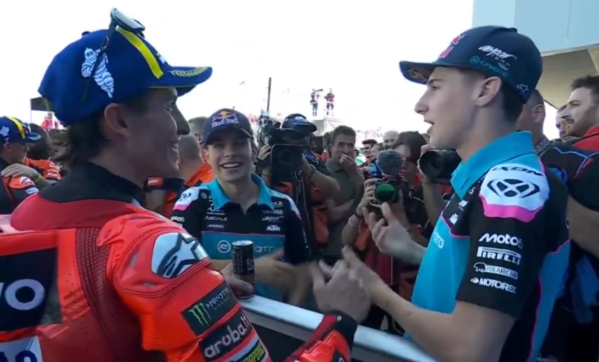 Marc Márquez, David Alonso y Máximo Quiles. El profesor y sus alumnos, los tres ganadores del fin de semana de MotoGP en Hungría