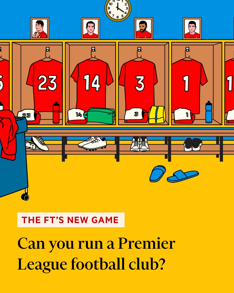 Would you be better at running a Premier League football club than your friends? Share this free game with them and see who leads their team to glory: on.ft.com/3Vf9g5h