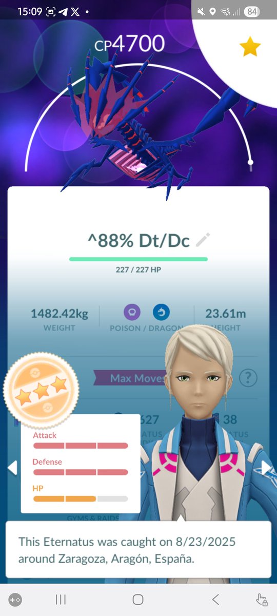 I finished the Go Pass Deluxe: Max Finale and this is how my Eternatus looks like. I wish I could maxed it but it's impossible because it's so expensive to do it so... This kind of weekends in Zaragoza are so funny but also too expensive for my wallet. How about you guys? 😊