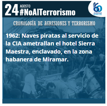 En #Cuba🇨🇺 #TenemosMemoria 

#NoAlTerrorismo 
#CubaDenuncia 

24 de agosto ⬇️