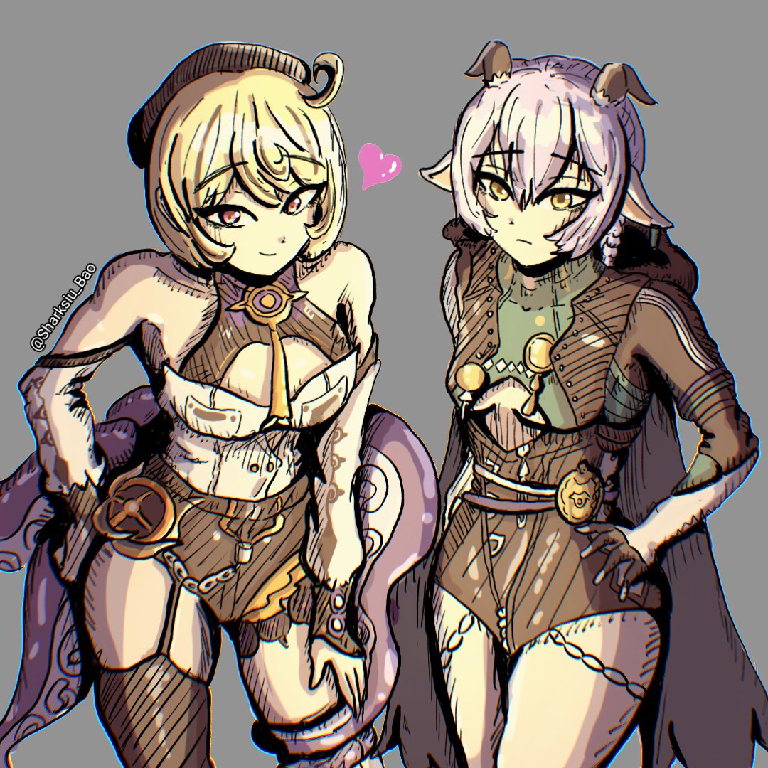 Lucia and Yidhari [ZZZ] 👻
These two appeared out of nowhere lol. So, heres my attempt at drawing them with the few refs we have! 

#ZenlessZoneZero #zzzero #ZenlessZoneZeroFanart #Yidhari #Lucia #fanart