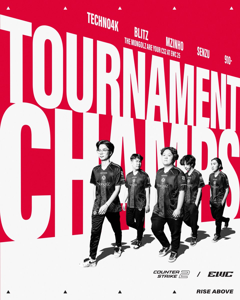 🏆HISTORY MADE🏆

YOUR CS2 AT EWC CHAMPIONS ARE THE <a href="/1mongolz/">The MongolZ</a>