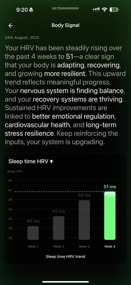 Started training again! The trend is clear! 📈
