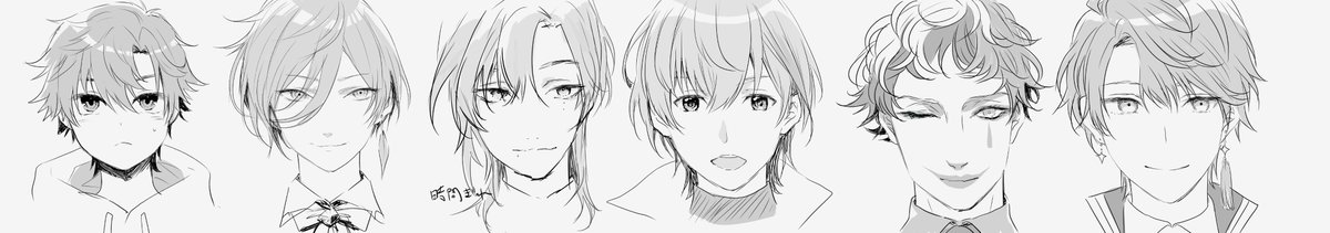 kaiz31_2's tweet photo. にじ漢歌祭り見ながら30分ドローイングでした。PC前にいられず描けなかった人もいるのですが描きたかった・・！ https://t.co/K4FmvhMRfu
