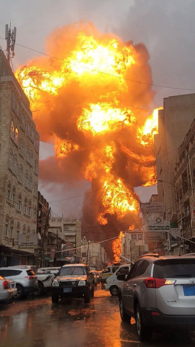 alasaadim's tweet photo. Appalling!

Sanaa, moments ago. This is 1.5 km away from my family’s place. Brutal world!
Could anybody stop this madness?! #Yemen https://t.co/lD5mzL4jqc
