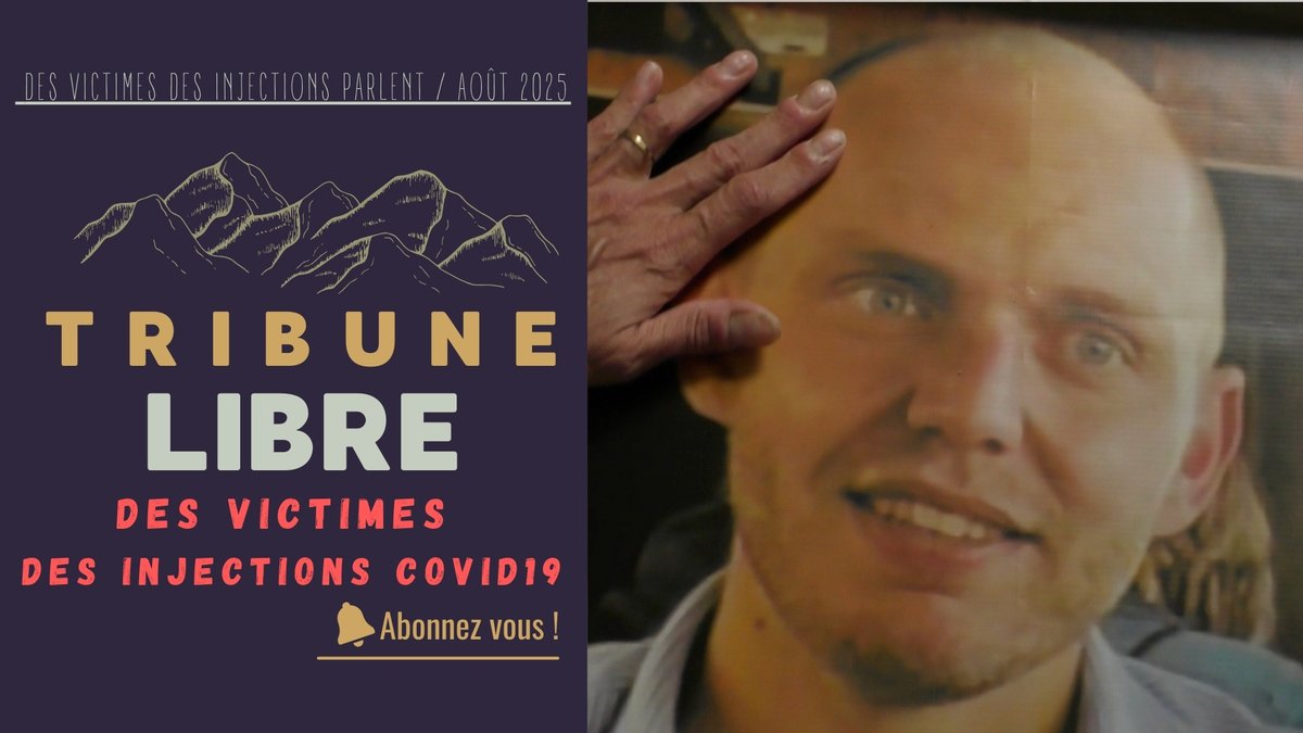 Des victimes des injections Covid19 parlent | Briser le mur médiatique | Justice | Les associations : youtu.be/1rOJAi5W-c0?fe… via <a href="/YouTube/">YouTube</a> 

Aux nombreuses victimes des injections Covid19 à travers le monde 
Août 2025 
Vidéo non-monétisée  

Merci à : Lucy, David, Catherine,