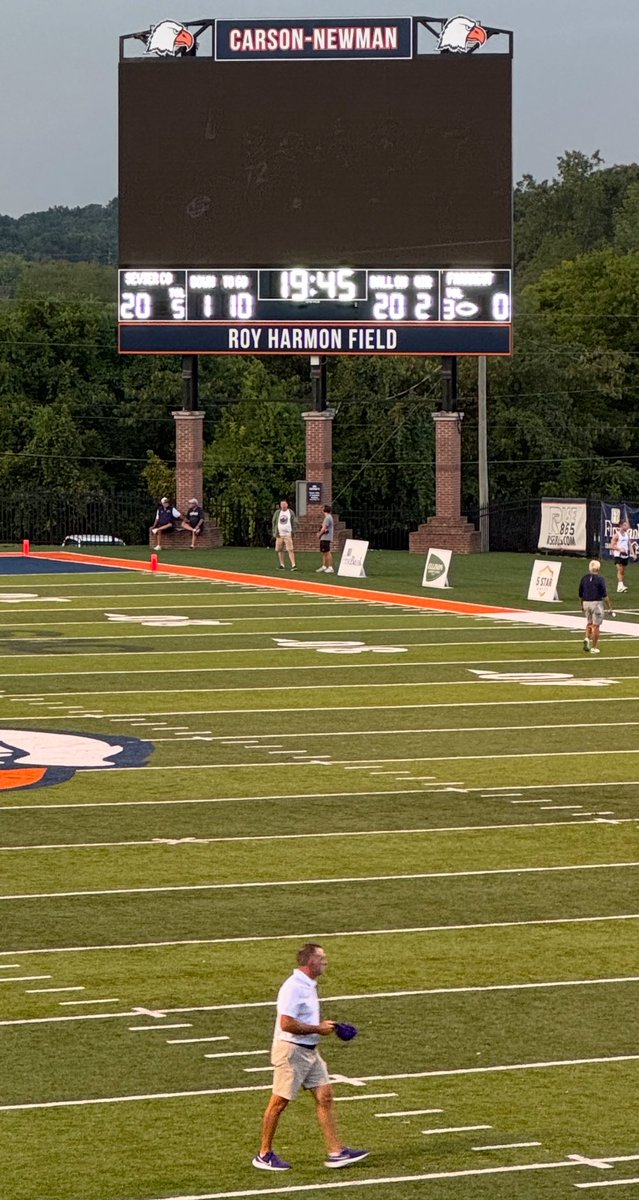 It had been a minute (or 30 years) but it was good to be back on Roy Harmon Field on the banks of beautiful Mossy Creek last night! 
Go 🐻 and Go 🦅!