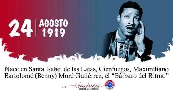 106 aniversario del natalicio de  Benny Moré, cantante y compositor cubano. 
El Barbaro del Ritmo se destaca por su amplio registro para la interpretación, su capacidad innata para la composición musical, su versatilidad y carisma.
#CubaEsCultura
#PorCamagüeyTodo