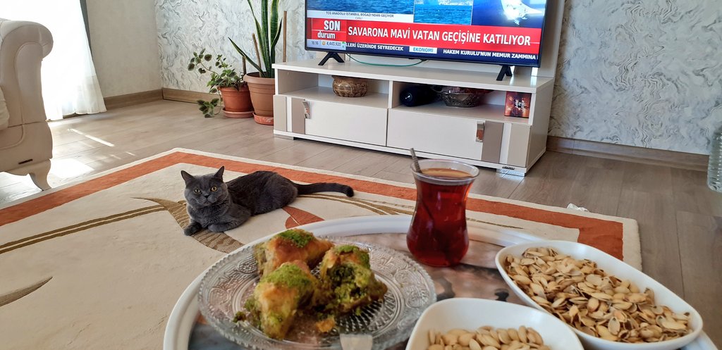 Herkes bi yerlere gitse de gündüz dışarısı sıcak olunca evde vakit geçiyorum. Sohbete de milo (kedimiz) eşlik ediyor. Her ne kadar fikrini beyan etmese de çok iyi bir dinleyici.😁 Lakin kilolardan kaçamayacağız. Atıştırma yapmadan da duramıyorum.