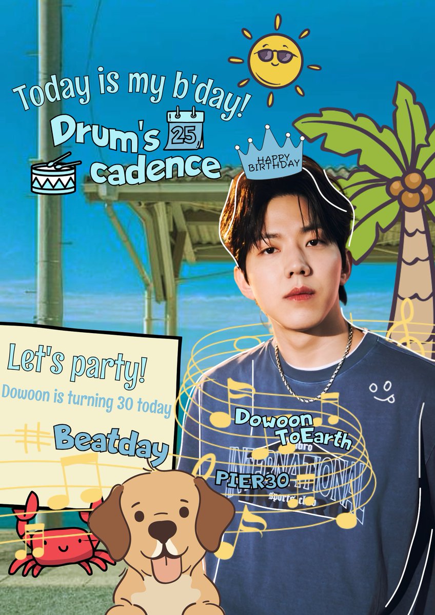 Thirty waves have kissed the shore, and today the coastline glows for 𝗗𝗼𝘄𝗼𝗼𝗻. The sea carries his rhythm, the wind sails with his laughter, and the world sways to his tide. August 25th is his harbor, so let’s flood it with joy as endless as the sea he walks beside. ོ☼