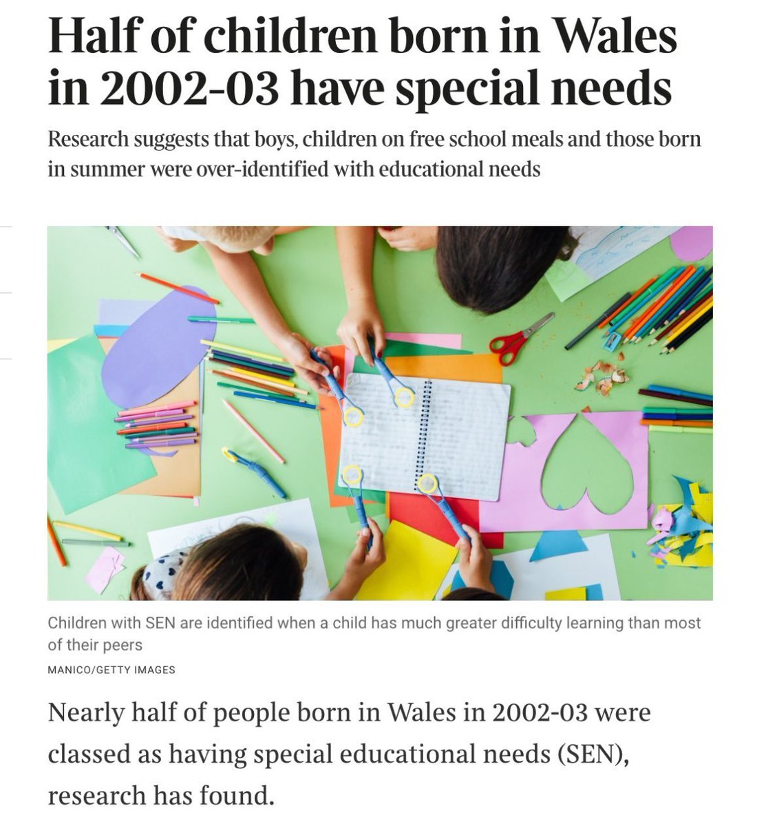 maxtempers's tweet image. Onward don't seem to recognise that half of all Welsh children have special needs! Cut the education system some slack.