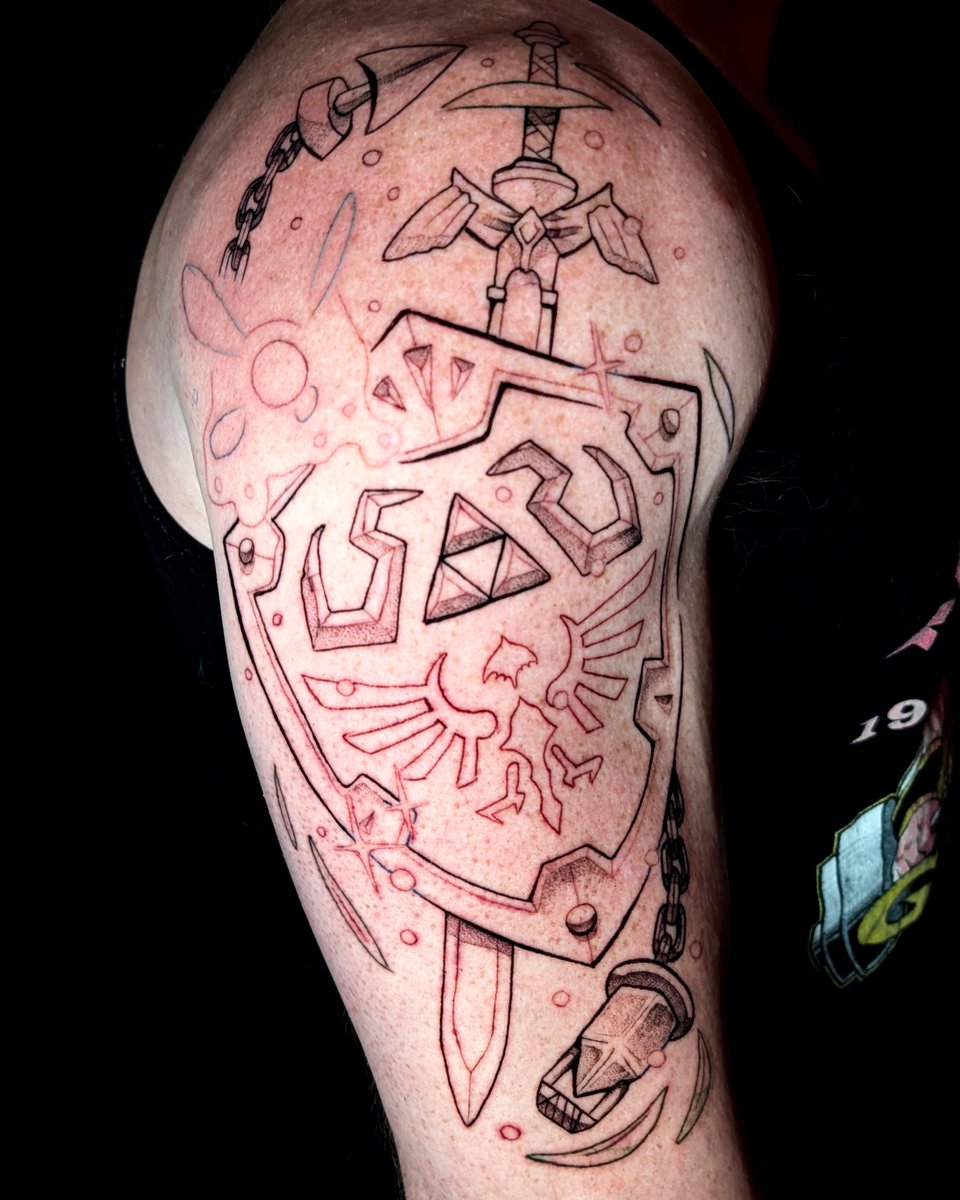 Outline and shading are done! Color goes in on September 9th!

#TheLegendOfZelda #ocarinaoftime
