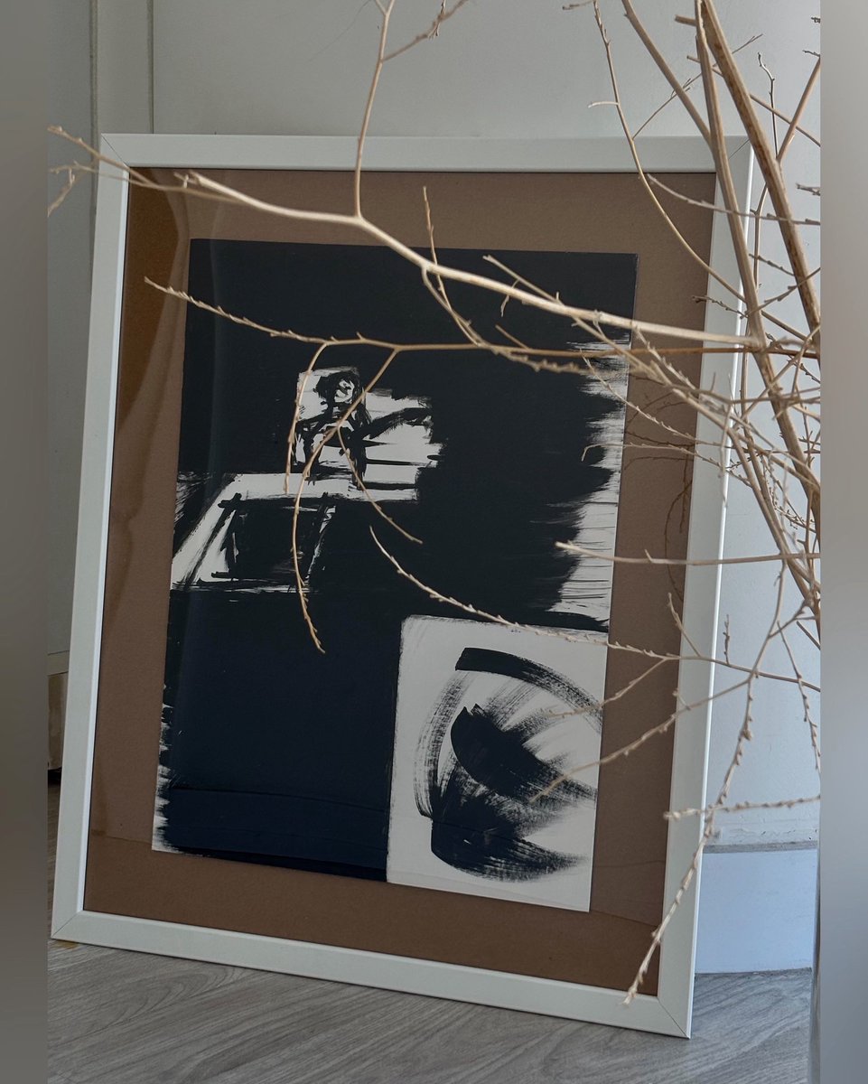 semayserbest's tweet photo. Don't consider this art, art has never been made since the Renaissance. I just drew special moment in my mind acrylic on canvas #painting #acrylic #semayserbestproducts #shotoniphone #paint #drew #blackpaint https://t.co/vzMlED0k1w