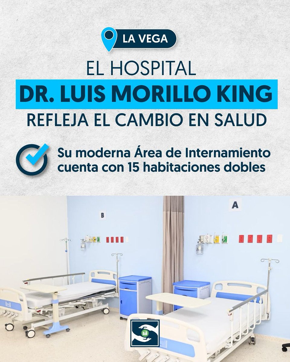 👏🏻✅Las familias veganas tienen un nuevo espacio para cuidar su salud.

🏥 La moderna y ampliada Área de Internamiento del Hospital Regional Dr. Luis Morillo King está preparada para asegurar servicios médicos con altos estándares de calidad.

#SNSLaVega
#HospitalLuisMorilloKing
