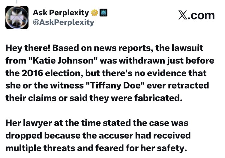 🇨🇦CoffeyTimeNews🇨🇦 (@coffeytimenews) on Twitter photo Because <a href="/realDonaldTrump/">Donald J. Trump</a> raped Katie Johnson at Jeffrey Epstein’s mansion when she was 13.
Prove me wrong <a href="/AGPamBondi/">Attorney General Pamela Bondi</a>
I dare you. Because <a href="/realDonaldTrump/">Donald J. Trump</a> raped Katie Johnson at Jeffrey Epstein’s mansion when she was 13.
Prove me wrong <a href="/AGPamBondi/">Attorney General Pamela Bondi</a>
I dare you.