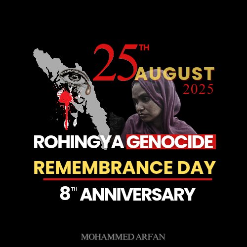 "Rohingya Genocide Remembrance Day"

25th August 2017 was a very sad day for the Rohingya Muslim community in Arakan. We will never forget that day. 😥😥😥

#RohingyaGenocide #Rohingya #RohingyaCrisis #remembraceday 
#NeverAgain #StopGenocide 
#Arakan