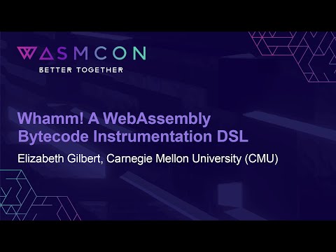 sebaenetworks's tweet image. Whamm! A WebAssembly Bytecode Instrumentation DSL - Elizabeth Gilbert #Bytecode #Elizabeth #Instrumentation #WebAssembly #Whamm
tinyurl.com/yrvvgyuw