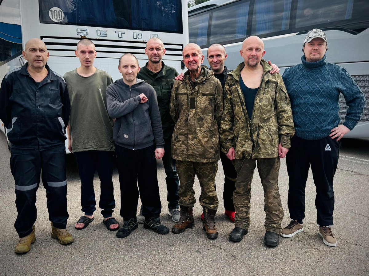 ZelenskyyUa's tweet photo. Today, our people are coming home. Warriors of the Armed Forces, the National Guard, the State Border Guard Service, and civilians. Most of them had been in captivity since 2022.

We are bringing home journalist Dmytro Khyliuk, who was abducted in the Kyiv region in March 2022. At last, he is home, in Ukraine.

Exchanges continue. And this is possible thanks to our warriors, who replenish the “exchange fund” for Ukraine; to our team, which works every day; and to our partners who help. We are grateful to the UAE for their assistance. I thank everyone whose work makes it possible for our people to return home.