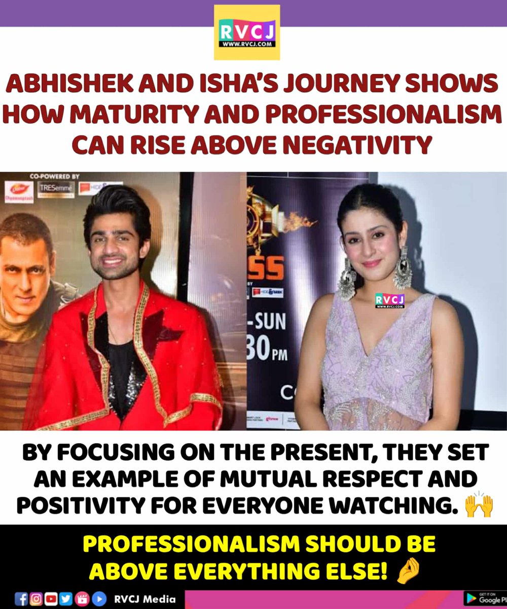 RVCJ_FB's tweet image. Amid all the drama, Abhishek &amp;amp; Isha prove love, respect, and understanding are what truly matters. 💫❤️

#AbhishekKumar #IshaMalviya #AbhiSha #SecondChances #Respect #PositiveVibes