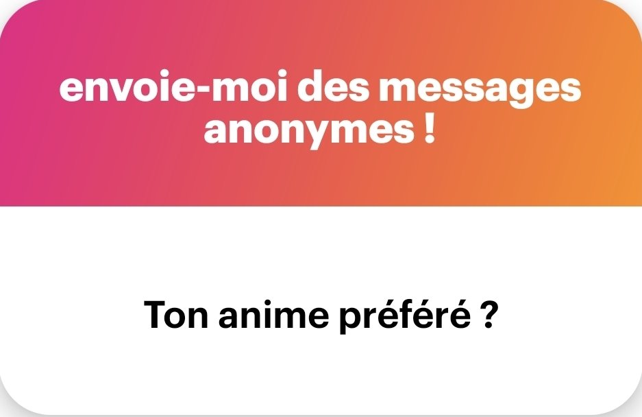 J'ai vu dans les 500 anime et mon préféré c'est Frieren 🙌

Personne a demandé mais si je devais faire un top 5 (pas d'ordre) ça serait :

Frieren - Fruits Basket - Bunny Girl Senpai - MHA - Hunter x Hunter