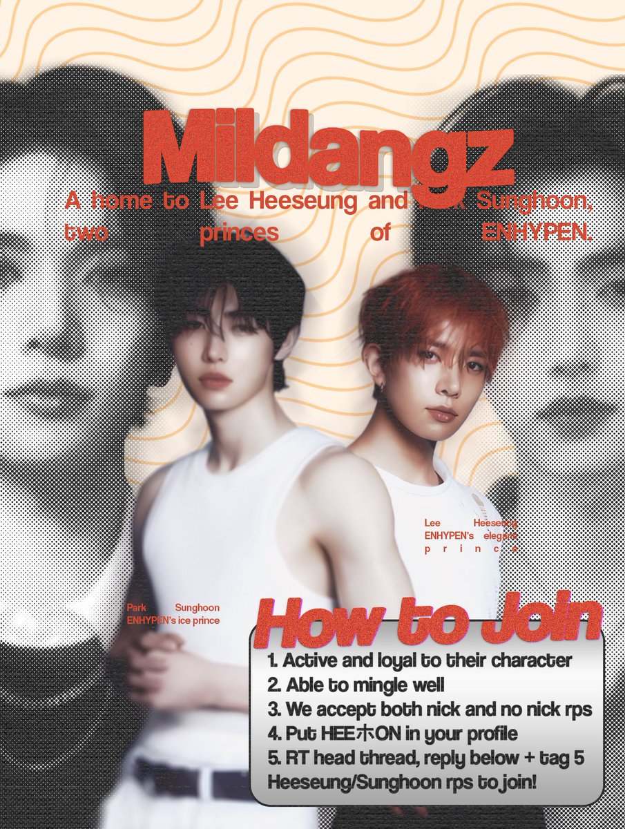 Mirldangz's tweet photo. Looking for 𝗟𝗲𝗲 𝗛𝗲𝗲𝘀𝗲𝘂𝗻𝗴 and 𝗣𝗮𝗿𝗸 𝗦𝘂𝗻𝗴𝗵𝗼𝗼𝗻 who’s willing to join us, please take a look at the rules listed below. Leave your trace and it’s time to shine!

We are also looking for SQ/OA to be friends with us. https://t.co/DOLdS7i2UB