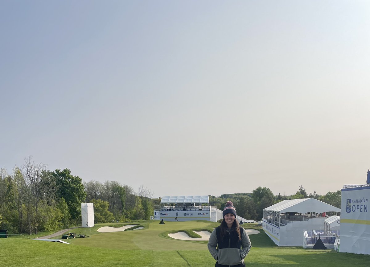 Watering the green on the Rink Hole at the <a href="/RBCCanadianOpen/">RBC Canadian Open</a> in June → playing it in August <a href="/TPC_Toronto/">TPC Toronto at Osprey Valley</a>