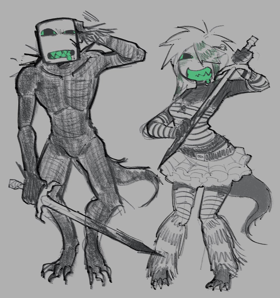 Mingomiii's tweet photo. i have 2 sides 

(filler post until i feel like actually drawing again)
#dieofdeath #pursuer https://t.co/nHamrqWV0y