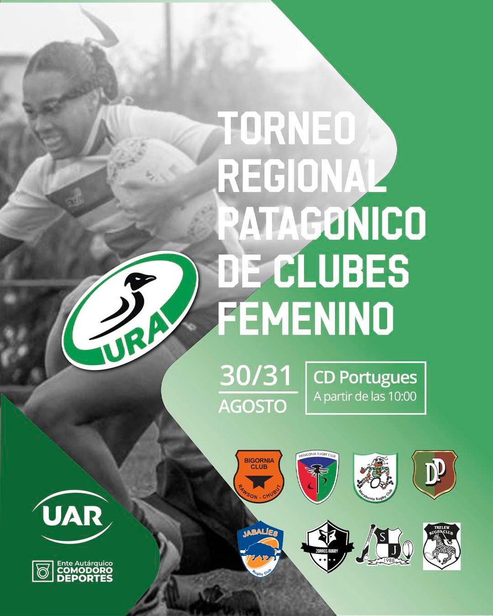 El torneo de rugby femenino más importante de la región, sábado 30 y domingo 31 en cancha del CD Portugués. Acompaña a nuestras jugadoras desde las 10 hs. Los campeones van al Nacional de Clubes que se juega el 04 de octubre en Carlos Paz. #AustralCrece #FemeninoCrece