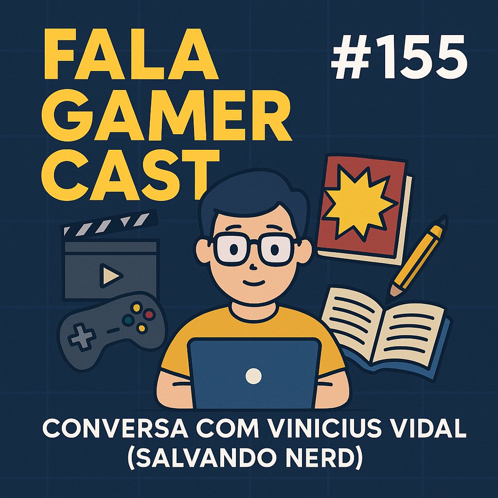 FalaGamerCast's tweet image. Neste episódio especial, Geovane Resende conversa com @NerdSalvan32076 

Fundado em 2012, o blog nasceu com o objetivo de falar de games, séries, filmes e literatura com uma linguagem direta.

🎧 Ouça agora: open.spotify.com/episode/27VehW…