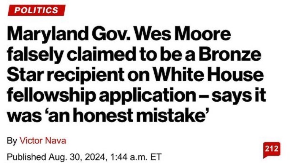 But Governor… you did lie about receiving a Bronze Star initially, correct?