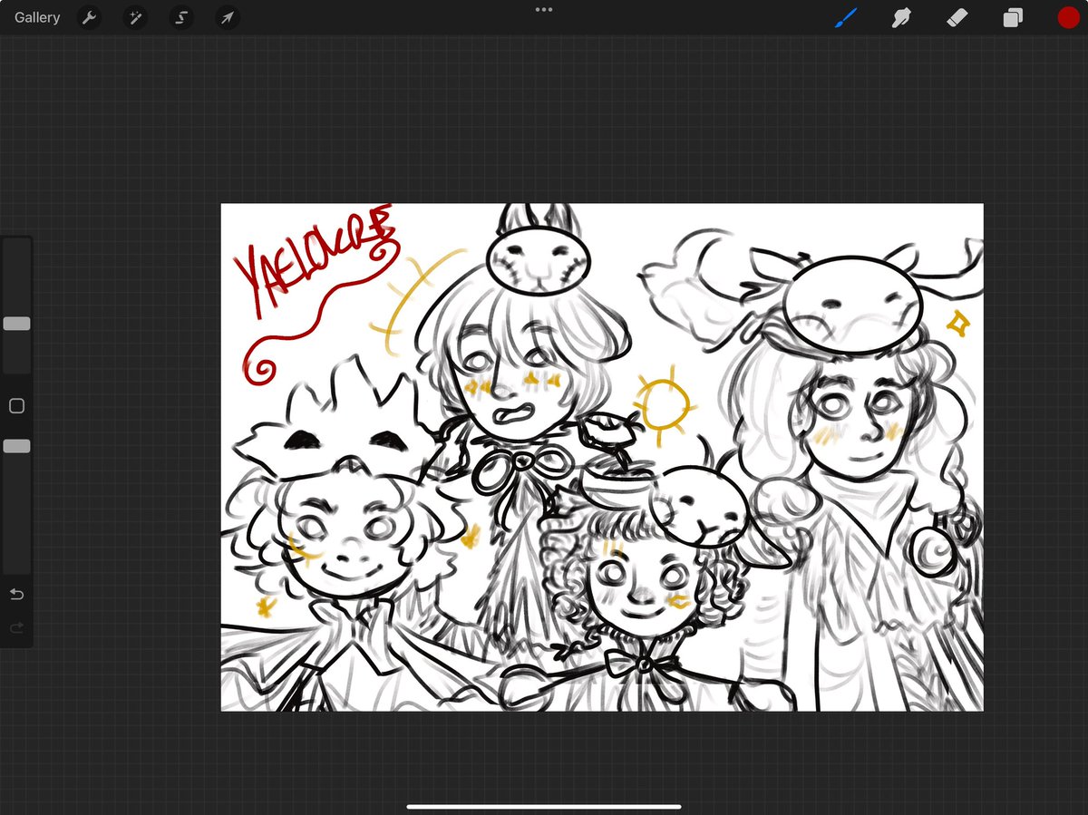 Small wip for yaelorke fanart beheer the sillies :D the LARK