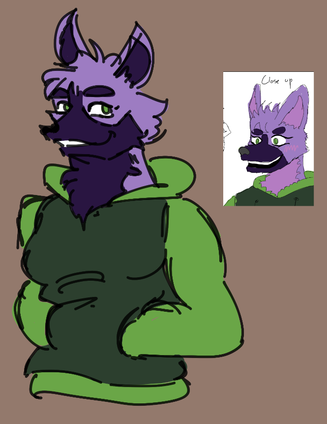 doodled my fursona again