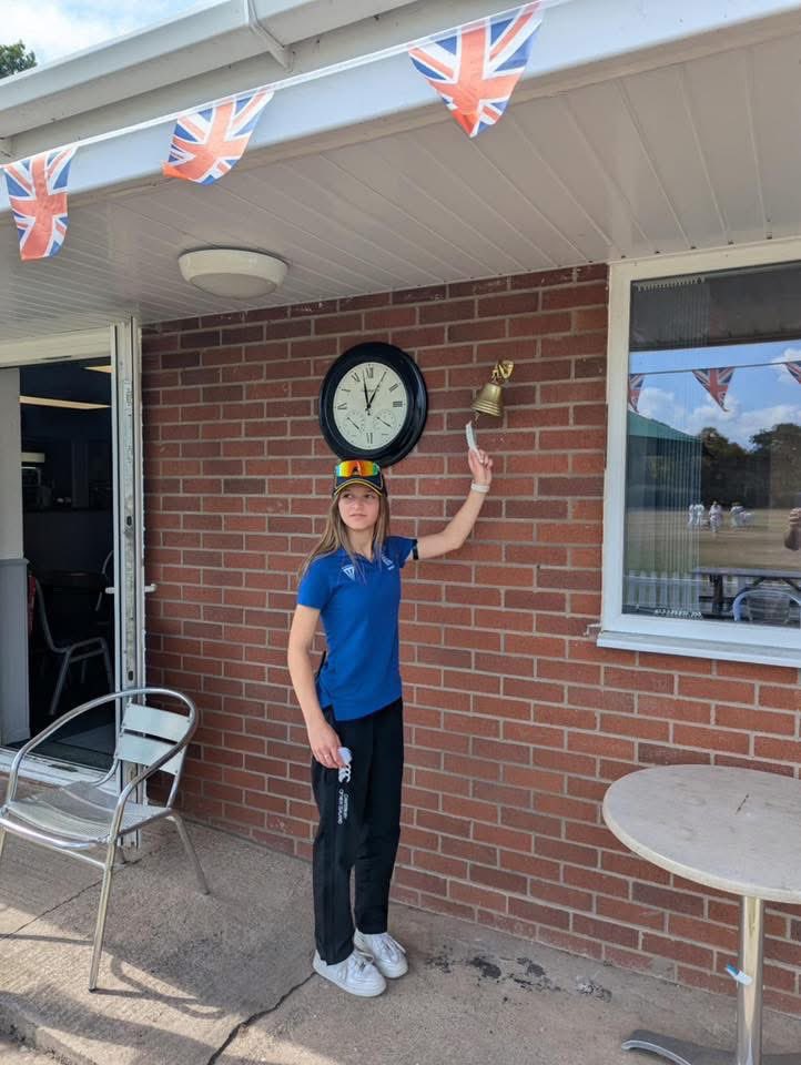 Today, she umpired her first game of senior cricket umpiring for our 3️⃣rd XI 🆚 Chelmarsh CC. A tough game as her grandad was playing 😬
Both Captains complimented her ability post match and praised her dedication to all things cricket 🙌🏼

Well done Olivia!!