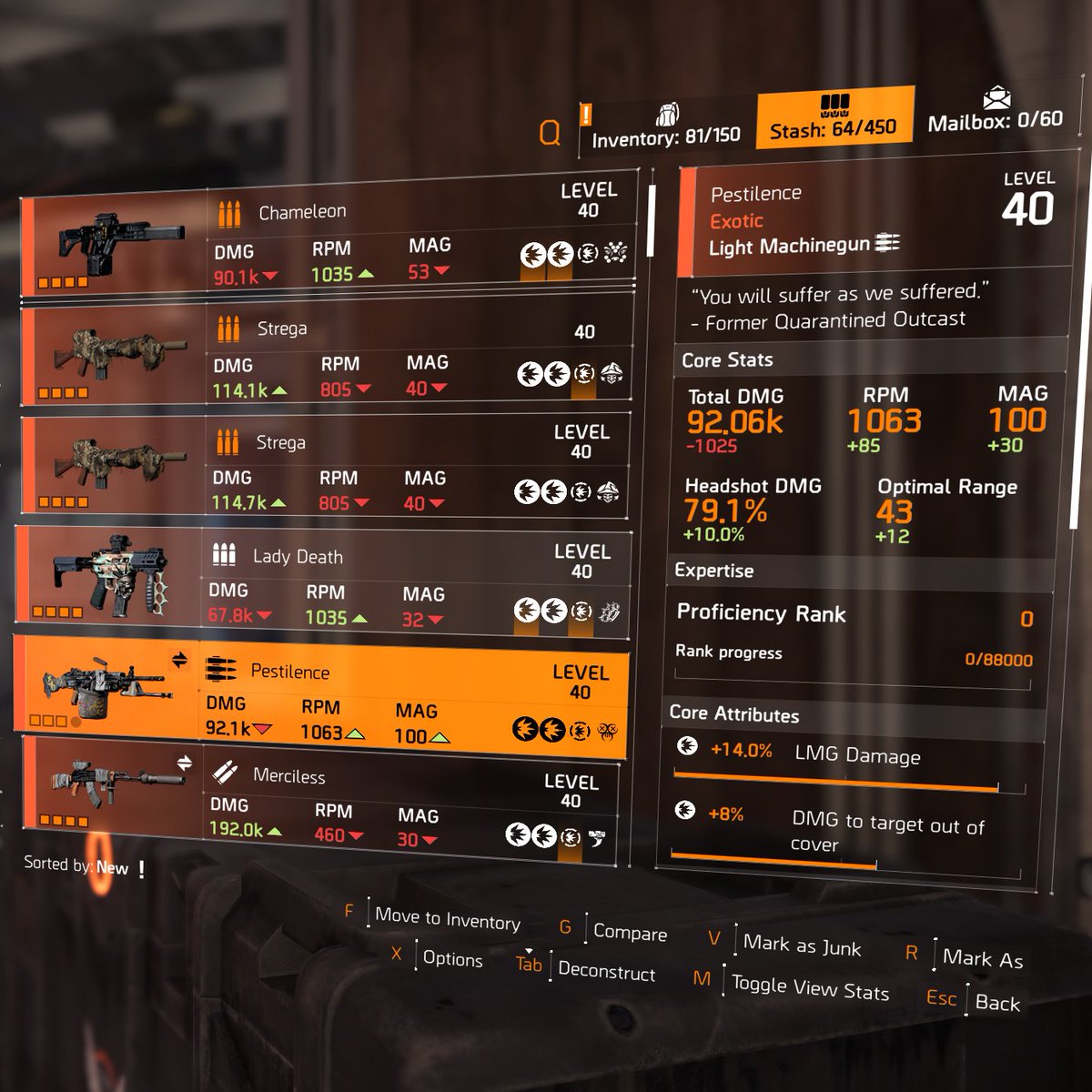 A nice agent gave me Pestilence LMG. #Division2