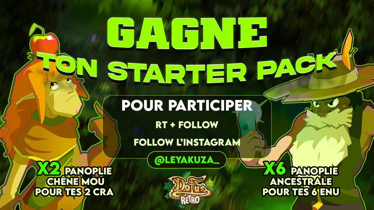 Le__YAKUZA's tweet image. 🚨 La MAJ 1.47 de #DOFUSRetro arrive à grands pas ! 🚨

T’as envie de reprendre l’aventure ? Ou de te lancer sur le serveur de ton streamer préféré ?

J’ai ce qu’il te faut, mon copain ! 😎

🎁 Gagne un full stuff pour :

•Une team 2 Crâ + 6 Enu
OU
•La team de ton choix 🔥…