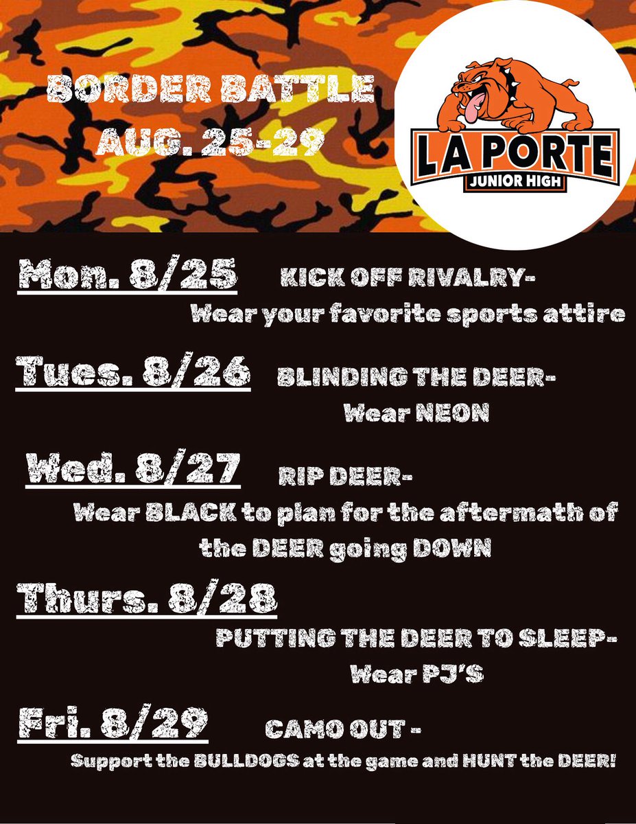 LPJathletics's tweet image. Don’t forget this weeks Border Battle Theme days leading up to the LP vs DP varsity football game on Friday!