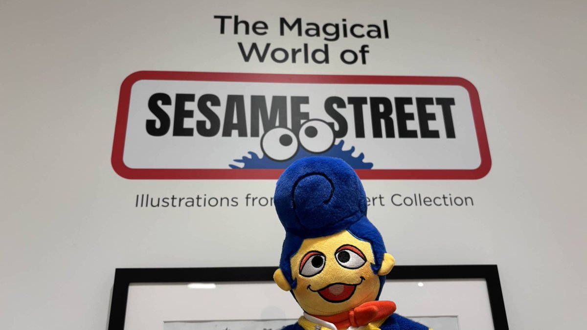 _PartyCoffin_'s tweet image. I haven&apos;t been up to much of anything beyond working!  I  did travel with Friends to take Wally to go look at framed Sesame Street  artwork though- It was fun to see it up close! I always had the thought in there, &quot;Wally&apos;s seeing his Forefathers...&quot; which is very funny...
